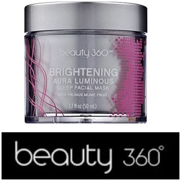 BEAUTY 360 - NWTIB - Brightening Aura Luminosity Sleep Facial Mask. 1.7 oz. - Picture 1 of 15